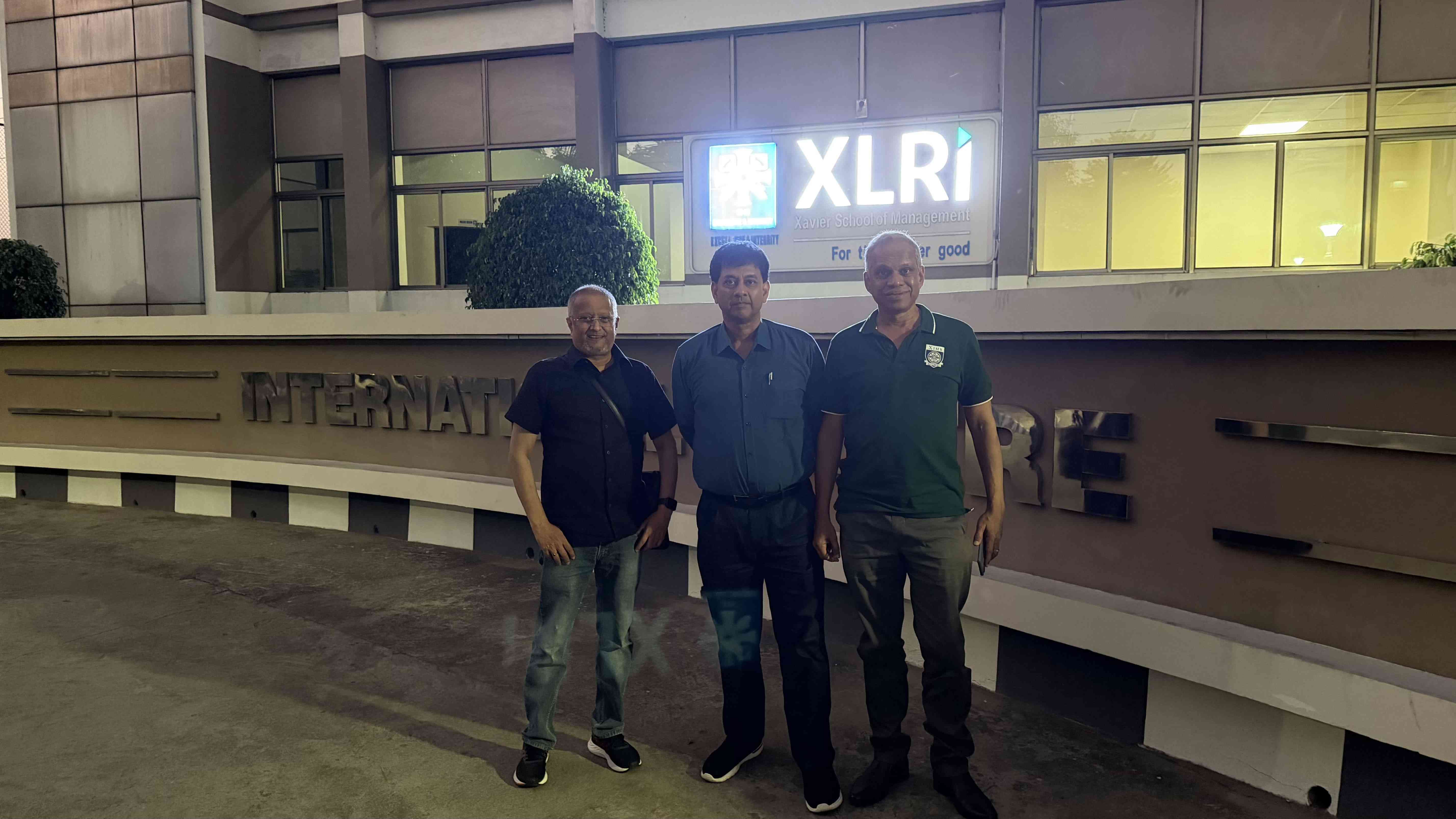 President, VP and Secretary visit XLRI